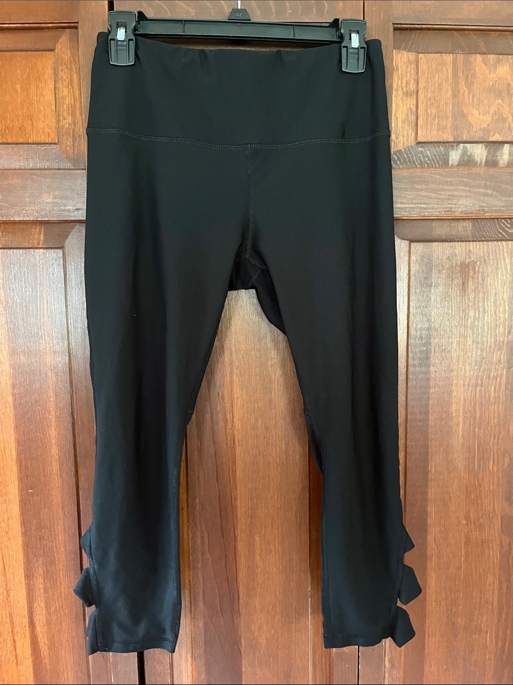 RBX Black women’s mesh cut out Capri Leggings